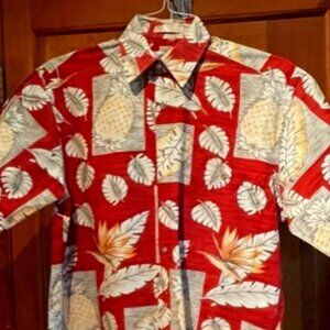 Nice!  Hawaiian Men's Short Sleeve Shirt, One Button Pocket, 100% Cotton